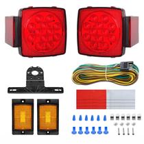 Kit de luz de reboque Gonice 12V LED Super Bright Submersível