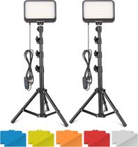 Kit de luz de vídeo LED UbeeSize regulável com suporte de tripé