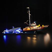 Kit de luz LED Hilighting atualizado para Lego Ideas Jaws 21350