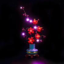 Kit de luz LED LocoLee compatível com Lego 10369 Plum
