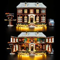 Kit de luz LED para Lego Ideas 21330 Home Alone Building Set Adultos Presente Decorar Luz para Lego 21330 Modelo (Somente Luz Led, Modelo de Bloco de Construção Não Incluído)