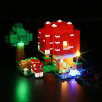 Kit de luz LED Rorliny para Lego Minecraft The Mushroom House Kit de luz LED Rorliny para Lego Minecraft The Mushroom House