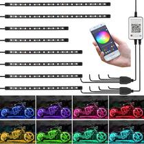 Kit de luz LED Underglow para motocicleta Kairiyard 8PCS App Control Kit de luz LED Underglow para motocicleta Kairiyard 8PCS App Control