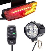 Kit de Luz para E-Bike Onature 400 lm com Farol Dianteiro, Luz Traseira e Sinalização de Direção