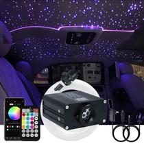 Kit de luzes de fibra óptica AKEPO Twinkle 16W RGBW com aplicativo de música