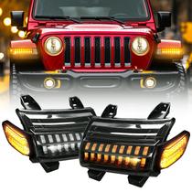 Kit de Luzes de Para-lama LED LX-LIGHT Smoke para Jeep Wrangler JL JT Kit de Luzes de Para-lama LED LX-LIGHT Smoke para Jeep Wrangler JL JT