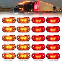 Kit de luzes de reboque LOQOMI 20 PCS LED de 2,5 polegadas à prova d'água