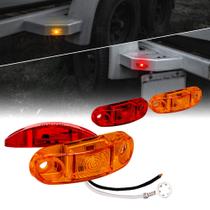 Kit de luzes marcadoras de trailer TRUE MODS 4 unidades 2,5, LED âmbar e vermelho Kit de luzes marcadoras de trailer TRUE MODS 4 unidades 2,5, LED âmbar e vermelho