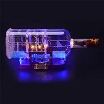 Kit de luzes para Ship in a Bottle 92177 - Compatível com Lego 21313