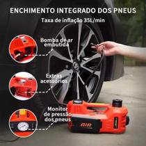 Kit De Macaco Elétrico Para Carro 5t12v Com Chave De Impacto