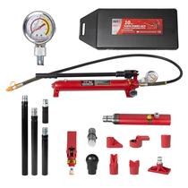 Kit de Macaco Hidráulico Porta Power Maxority 10 Toneladas com 17 Peças Kit de Macaco Hidráulico Porta Power Maxority 10 Toneladas com 17 Peças