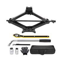 Kit De Macaco Universal Para Carro De 2,5 Toneladas Com Chave De Roda E Ferramenta Para Troca De