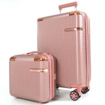 Kit de Mala de Bordo com Cadeado e Frasqueira de Mão - Linha Genebra