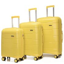 Kit de Mala de Viagem Bordo, Média e Grande com Zíper Duplo - Linha Las Vegas Kit de Mala de Viagem Bordo, Média e Grande com Zíper Duplo - Linha Las Vegas