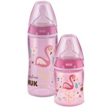 Kit de Mamadeiras My First +0meses 300ml+150ml Rosa Nuk Kit de Mamadeiras My First +0meses 300ml+150ml Rosa Nuk