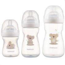 Kit de Mamadeiras Serena Antirefluxo Bpa Free 150ml/260ml/330ml Pimpolho Cor:Koala Branco Kit de Mamadeiras Serena Antirefluxo Bpa Free 150ml/260ml/330ml Pimpolho Cor:Koala Branco