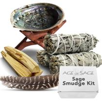Kit de manchas Age of Sage com incenso de sálvia branca da Califórnia