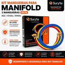 Kit De Mangueira 90cm P/manifold R22/r134/r404