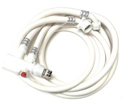 Kit de mangueira de enchimento e drenagem de máquina de lavar louça de bancada de 2,4 m com adaptador