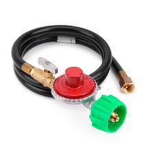 Kit de mangueira e regulador Stanbroil 48 polegadas e 10 PSI de propano Kit de mangueira e regulador Stanbroil 48 polegadas e 10 PSI de propano