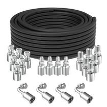 Kit de mangueira hidráulica KOUTIANWU 50 pés com conexões 3/8 polegadas 53 MPa