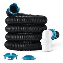 Kit de Mangueira para Esgoto de RV Amazon Basics 6m Preto Kit de Mangueira para Esgoto de RV Amazon Basics 6m Preto