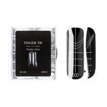 Kit De Manicure Com 140 Unidades De Moldes De Extensão De Unhas Em Formato Oval E Amêndoa, Cobertura