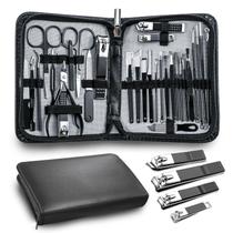 Kit de Manicure e Pedicure Andrea 30 peças Conjunto de Cuidados com as Unhas Preto Kit de Manicure e Pedicure Andrea 30 peças Conjunto de Cuidados com as Unhas Preto
