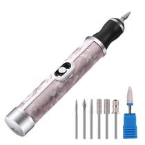 Kit de manicure e pedicure para moedor de unhas sem fio de 4 velocidades Kit de manicure e pedicure para moedor de unhas sem fio de 4 velocidades