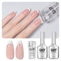 Kit de Manicure Francesa GAOY com Carimbo e 2 Esmaltes em Gel Kit de Manicure Francesa GAOY com Carimbo e 2 Esmaltes em Gel