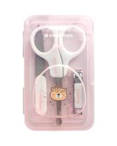 Kit de Manicure para Bebês com Caixa Savanna Pink KikkaBoo