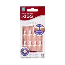 Kit de manicure para unhas KISS Everlasting French Real Short