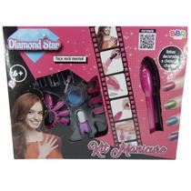 Kit de Manicure Unhas Decoradas Azul BBR R3324 Kit de Manicure Unhas Decoradas Azul BBR R3324
