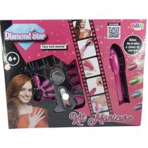 Kit de Manicure Unhas Decoradas Prata BBR R3324 Kit de Manicure Unhas Decoradas Prata BBR R3324