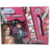 Kit de Manicure Unhas Decoradas Rosa BBR R3324