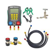 Kit De Manômetro Digital Para Refrigerante AC, Medidor De Pressão De Vácuo HVAC, Manifold Eletrônico