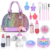 Kit de Maquiagem Aikmi Unicorn com Bolsa - Para Meninas de 3 a 12 Anos