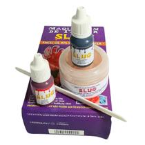 Kit De Maquiagem Artística De Terror Drácula Zumbi Halloween