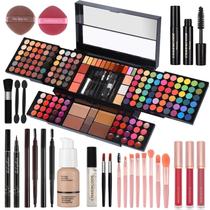 Kit de maquiagem CHARMCODE Full com sombra, batom e pincéis