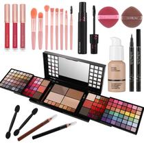 Kit de maquiagem CHARMCODE Kit completo com sombra, batom e muito mais