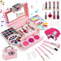 Kit de maquiagem Choomon lavável com estojo de cosméticos Music para meninas 3+