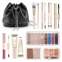 Kit de maquiagem Color Nymph Beginners com paleta de sombras de 9 cores