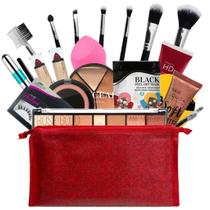 Kit De Maquiagem Completa Profissional Ruby Rose BZ69-3 - Pele Negra