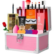 Kit De Maquiagem Completo Base Ruby Rose Top Profissional Maleta Maquiagem Linda