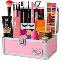 Kit De Maquiagem Completo Base Ruby Rose Top Profissional Maleta Maquiagem Linda