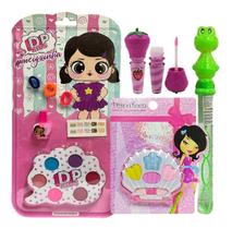 Kit De Maquiagem Completo Infantil Batom Sombra Princesa Kit De Maquiagem Completo Infantil Batom Sombra Princesa