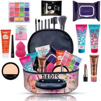 Kit de Maquiagem Completo + Skincare BZ136M - Pele Parda - Bazar na Web