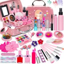 Kit de maquiagem Dardeor Kids lavável para meninas de 5 a 12 anos