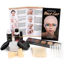 Kit de maquiagem de Halloween Bald Cap BOBISUKA para homens e mulheres