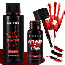 Kit de maquiagem de sangue falso de Halloween BOBISUKA com textura realista